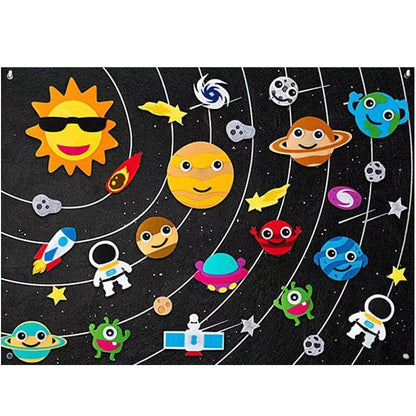 Colorful Felt Art Panels