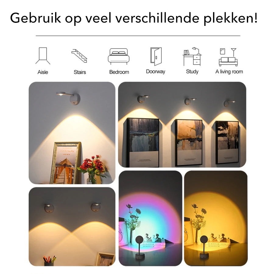 Modern Wireless LED Wall Lamp