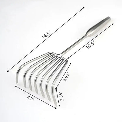 Heavy Duty Garden Rake with Ergonomic Handle