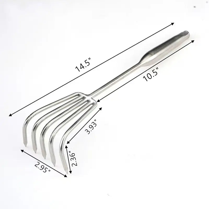 Heavy Duty Garden Rake with Ergonomic Handle