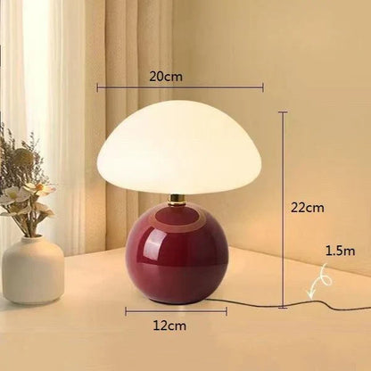 Classic White Mushroom Table Lamp
