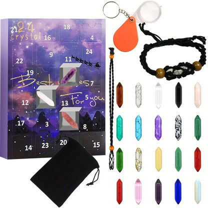 GemMagic – Children's Advent Calendar with 24 Shiny Gemstones 8