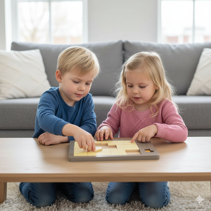 Classic Wooden Brain Teaser Puzzle - Fesara