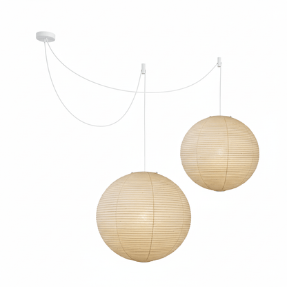 Unique Paper Globe Pendant Lamp 1-Light