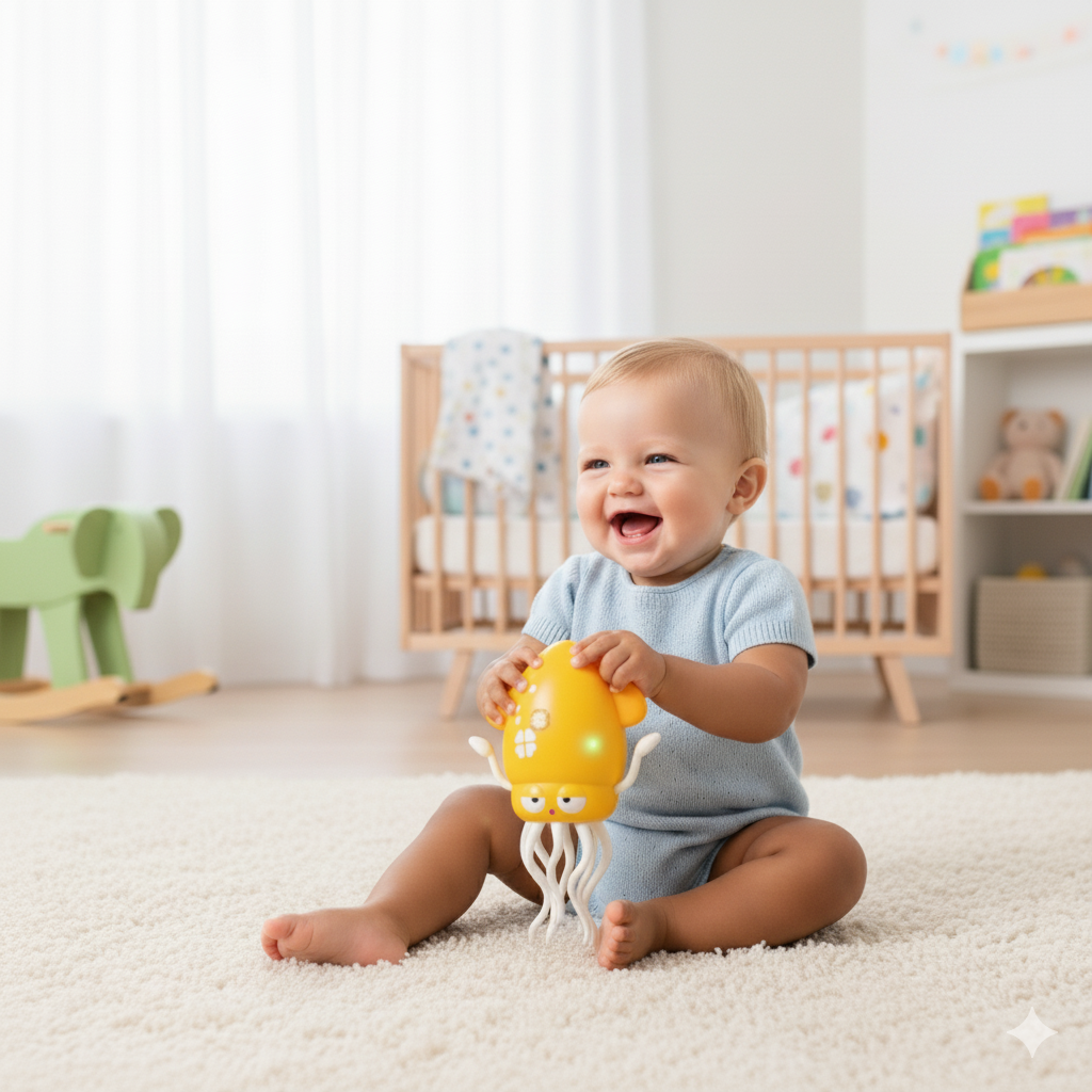 Colorful Squid Baby Playmat Toy - Fesara