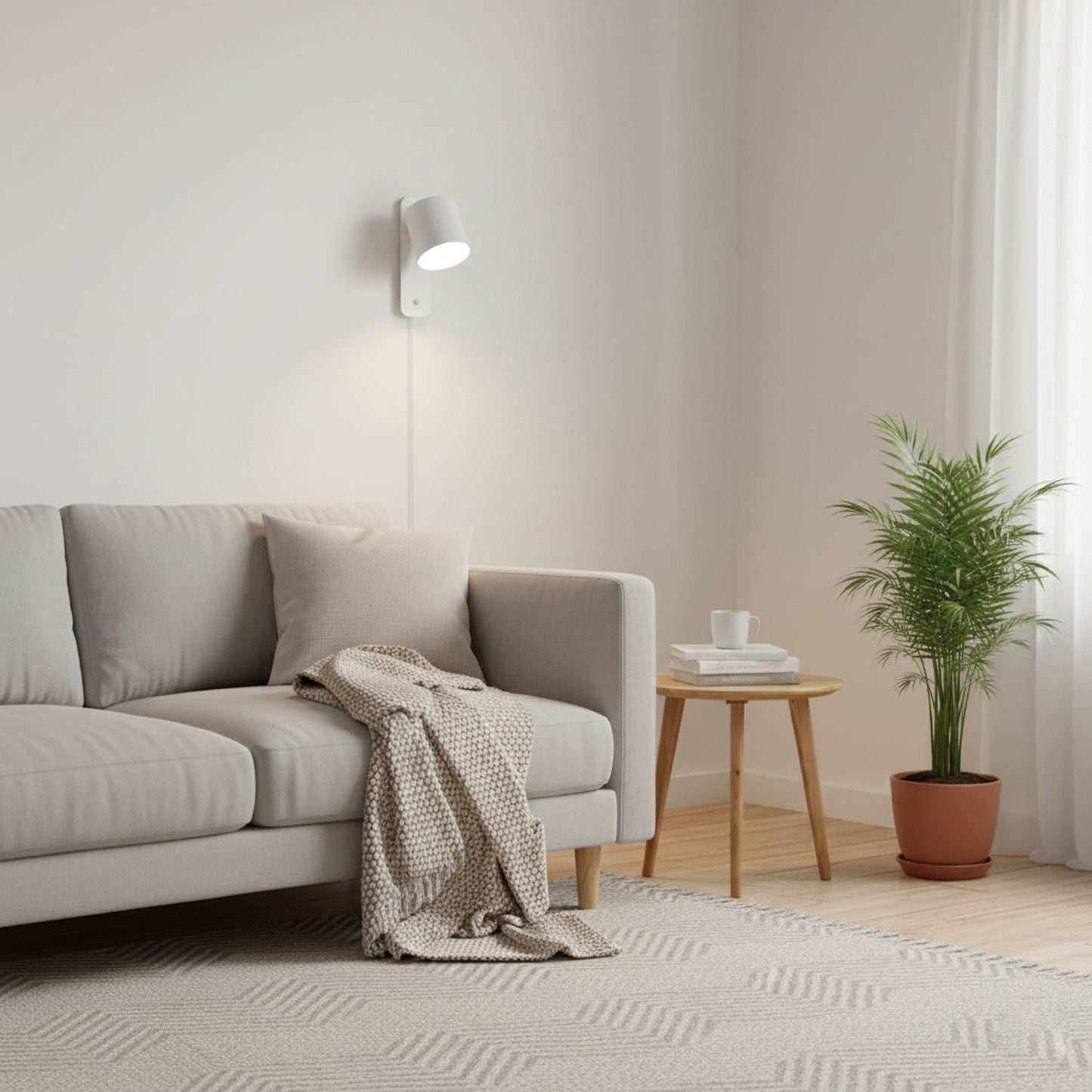 Simple Adjustable Cylinder Wall Light Fixture