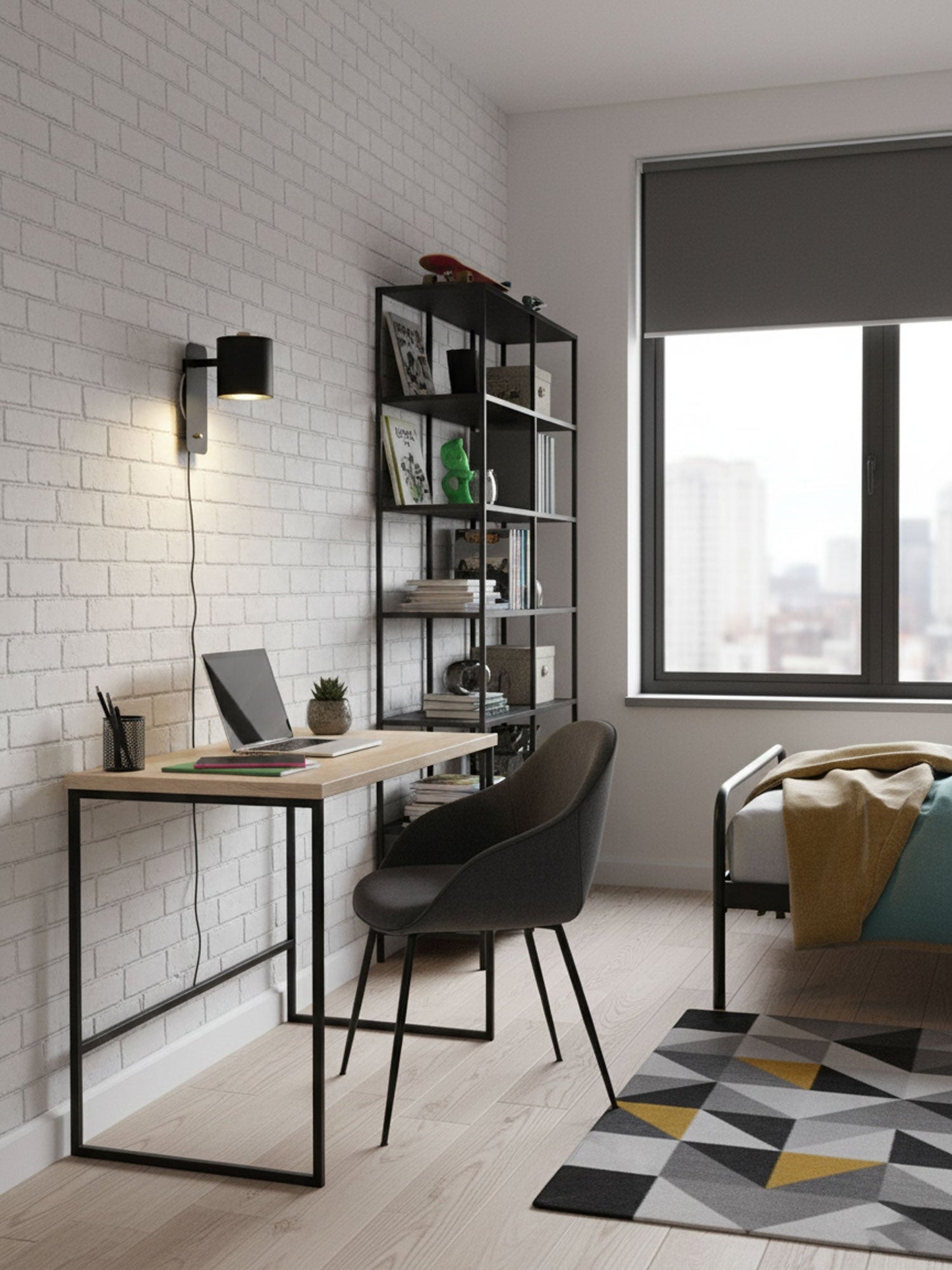 Simple Adjustable Cylinder Wall Light Fixture