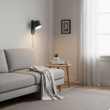 Simple Adjustable Cylinder Wall Light Fixture