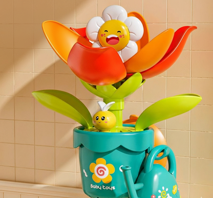 Colorful Kids Flower Bath Play Set with Sprayer