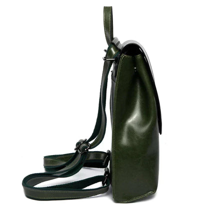 Fashionable Women's Leather Backpack with Spacious Compartments