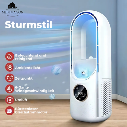 Portable Bladeless USB Desk Fan with Timer
