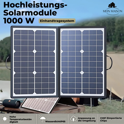 Portable 1000W Solar Power Kit for Camping and Outdoor