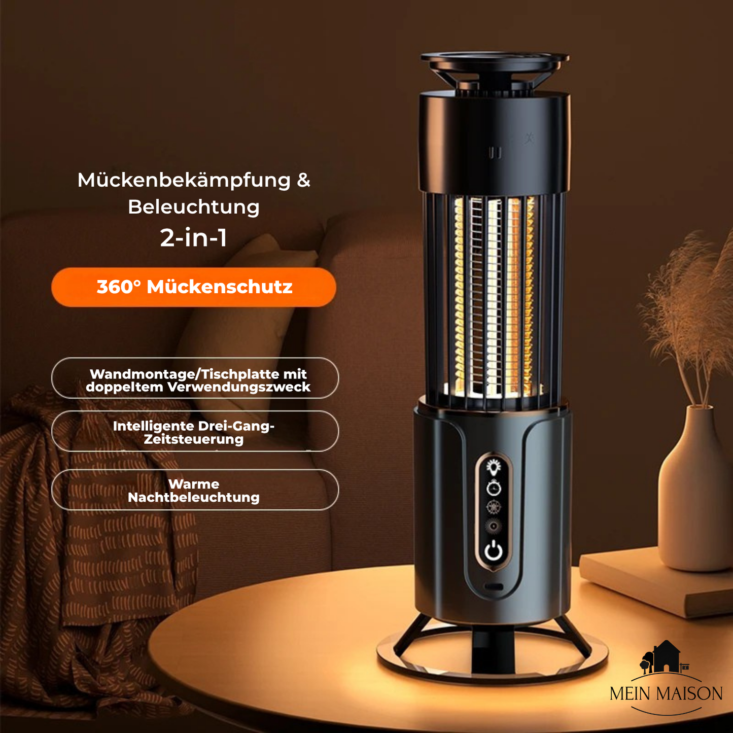 Portable Electric Bug Zapper Lamp