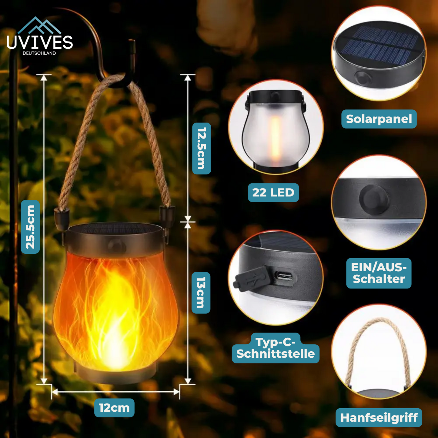 Fesara FlameAura LED Mood Lamp