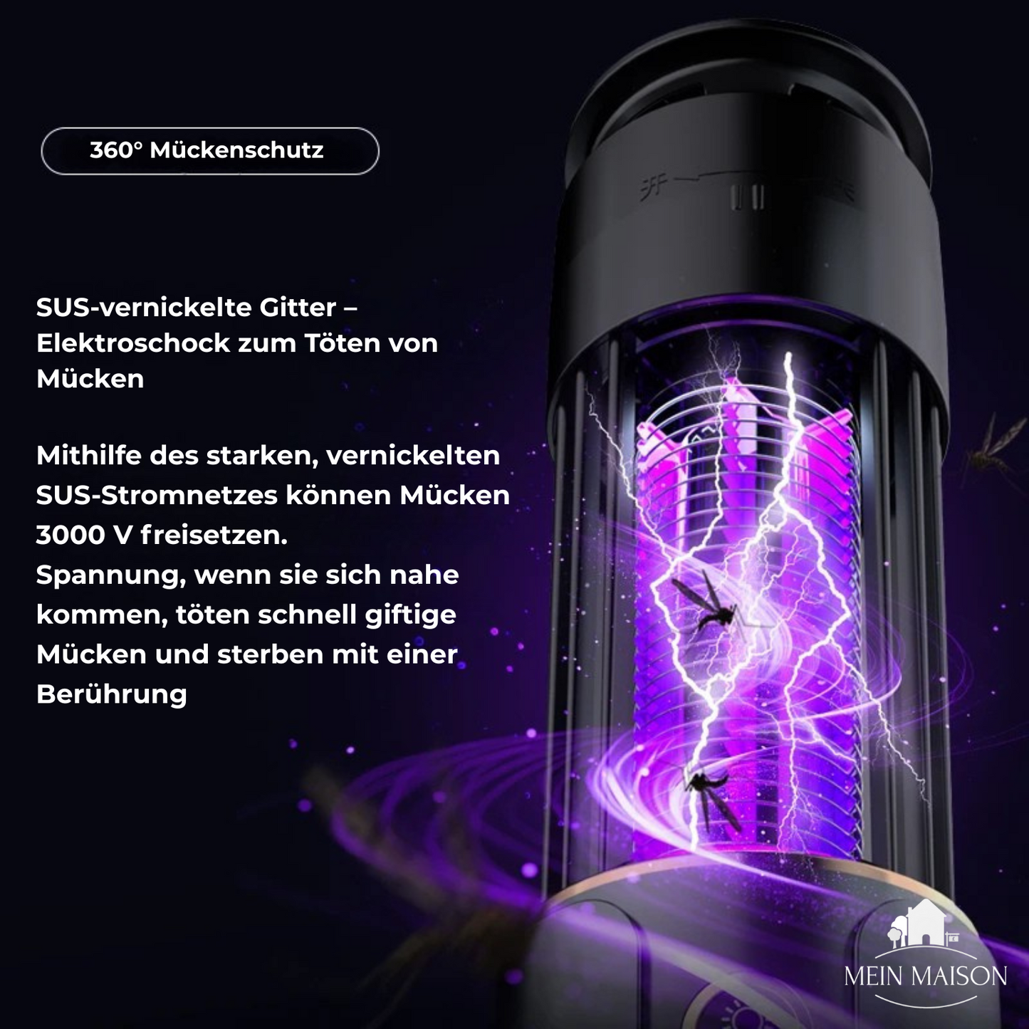Portable Electric Bug Zapper Lamp