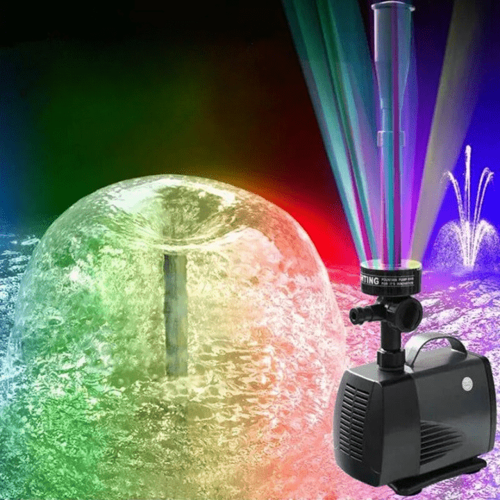 Energy-Efficient Water Fountain Pump for Quiet Circulation – Versatile Pond and Water Feature Pump with Adjustable Nozzles-2