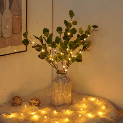 Beautiful Olive Leaf Fairy Lights - 70cm String