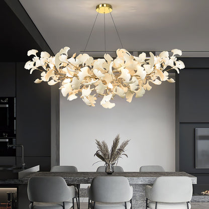 Modern Ginkgo Leaf Chandelier Light - Fesara