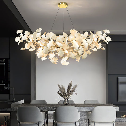 Modern Ginkgo Leaf Chandelier Light - Fesara