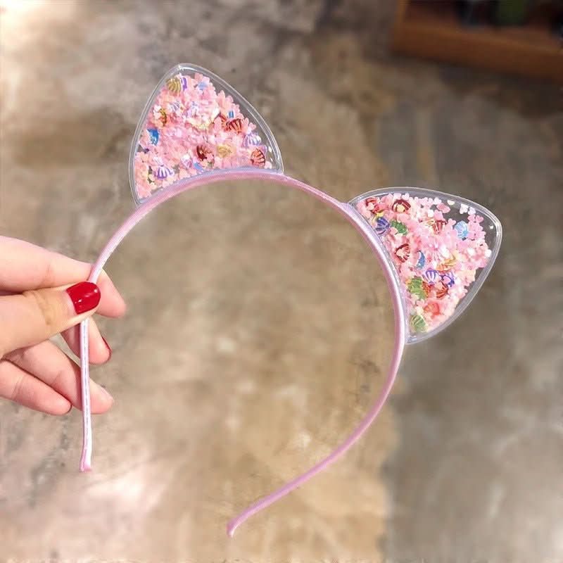 Glam tiara – Sparkling headband with cat ears | Stylish headband for parties & special occasions 3