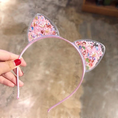 Glam tiara – Sparkling headband with cat ears | Stylish headband for parties & special occasions 3