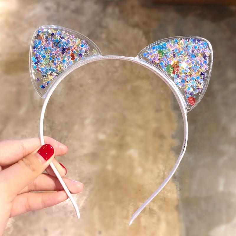 Glam tiara – Sparkling headband with cat ears | Stylish headband for parties & special occasions 5