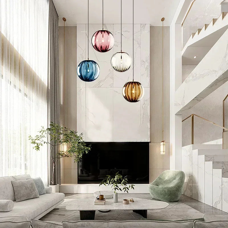 Stylish Glass LED Ceiling Light Fixture - Fesara