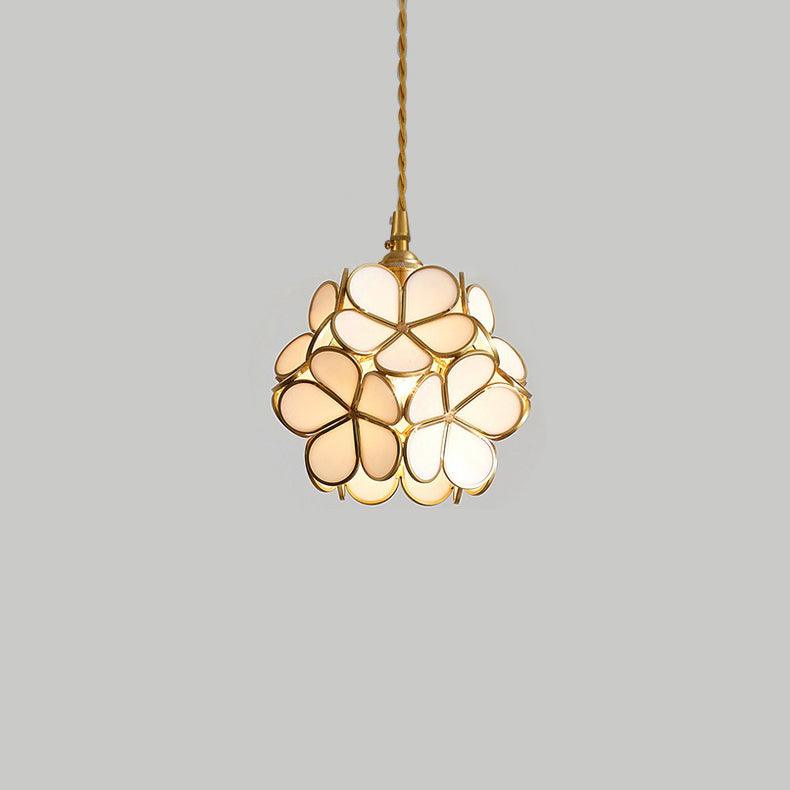 Classic Glass Pendant Lighting Fixture 1-Light