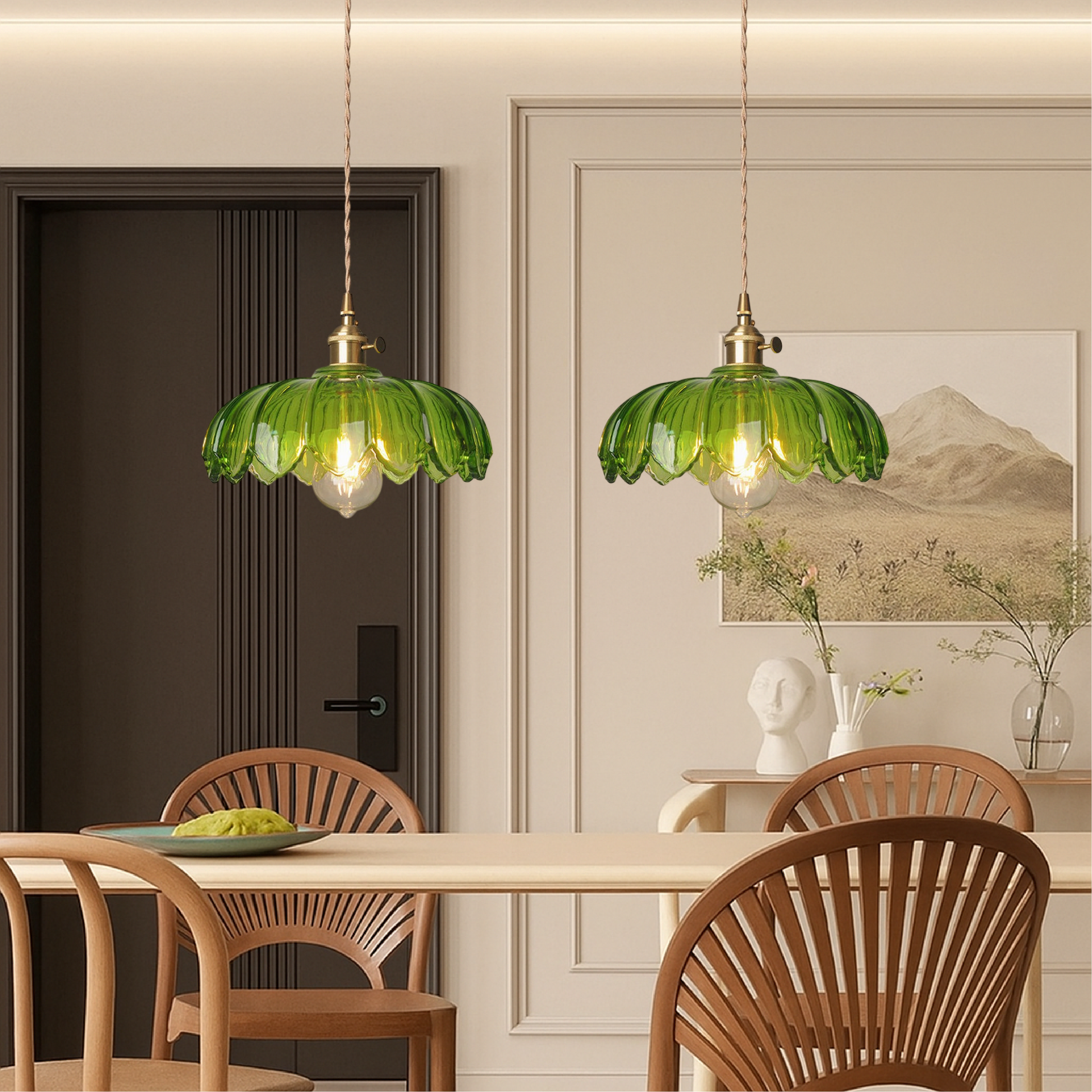 Glass Flower Pendant Lamp 2