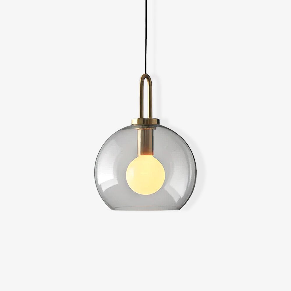 Sleek Round Glass Pendant Lighting Fixtures - Fesara