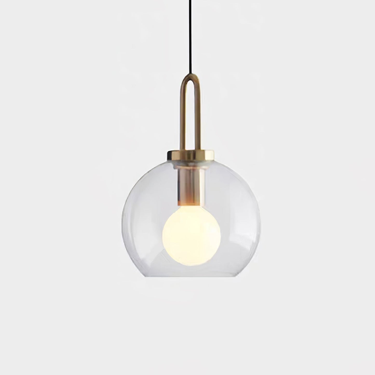Sleek Round Glass Pendant Lighting Fixtures