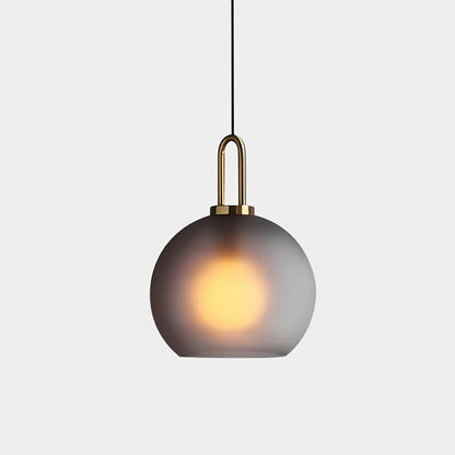 Sleek Round Glass Pendant Lighting Fixtures