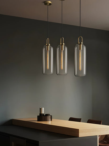 Sleek Round Glass Pendant Lighting Fixtures