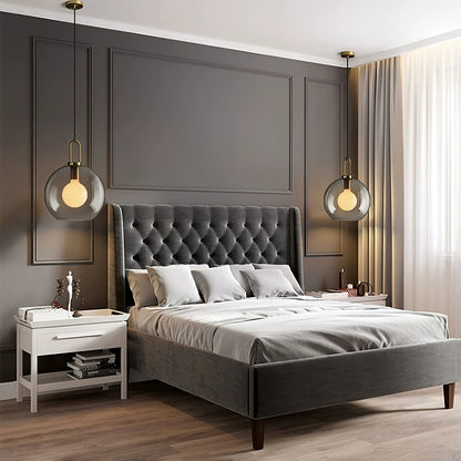 Sleek Round Glass Pendant Lighting Fixtures
