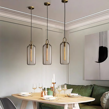 Sleek Round Glass Pendant Lighting Fixtures
