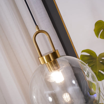 Sleek Round Glass Pendant Lighting Fixtures