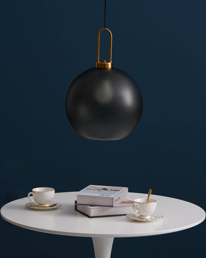 Sleek Round Glass Pendant Lighting Fixtures