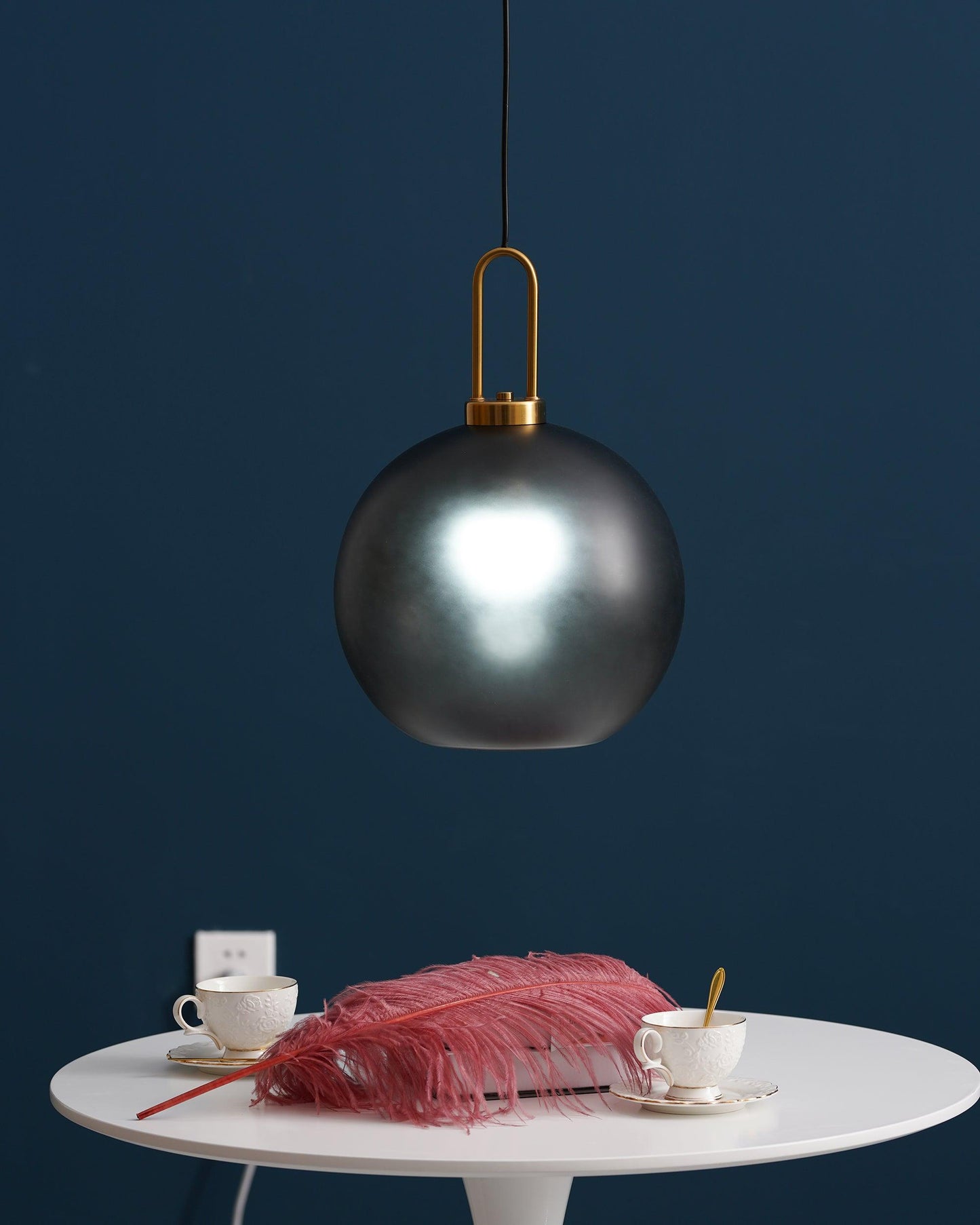 Sleek Round Glass Pendant Lighting Fixtures