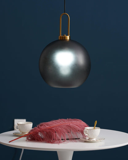 Sleek Round Glass Pendant Lighting Fixtures