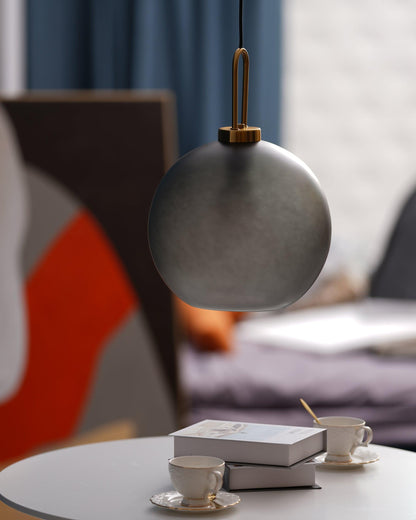 Sleek Round Glass Pendant Lighting Fixtures