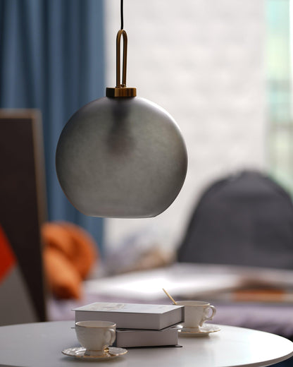 Sleek Round Glass Pendant Lighting Fixtures