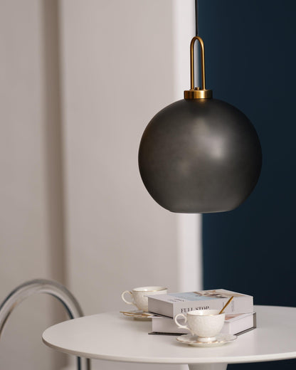 Sleek Round Glass Pendant Lighting Fixtures