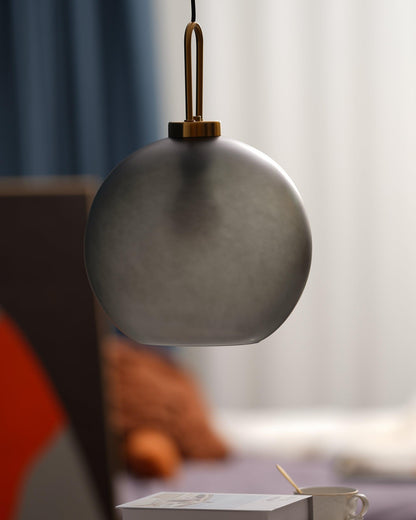 Sleek Round Glass Pendant Lighting Fixtures