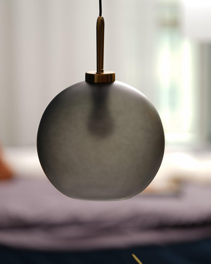 Sleek Round Glass Pendant Lighting Fixtures
