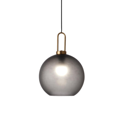 Sleek Round Glass Pendant Lighting Fixtures