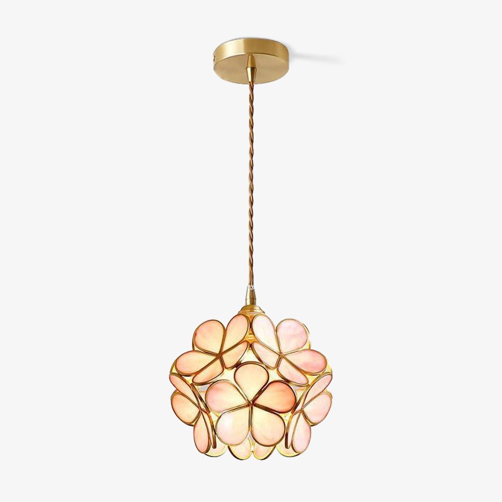 Classic Glass Pendant Lighting Fixture 1-Light