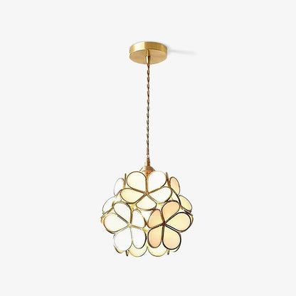 Classic Glass Pendant Lighting Fixture 1-Light