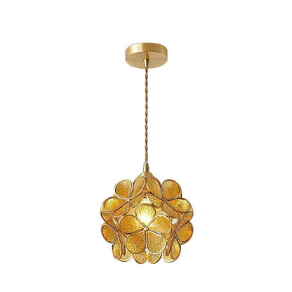 Classic Glass Pendant Lighting Fixture 1-Light