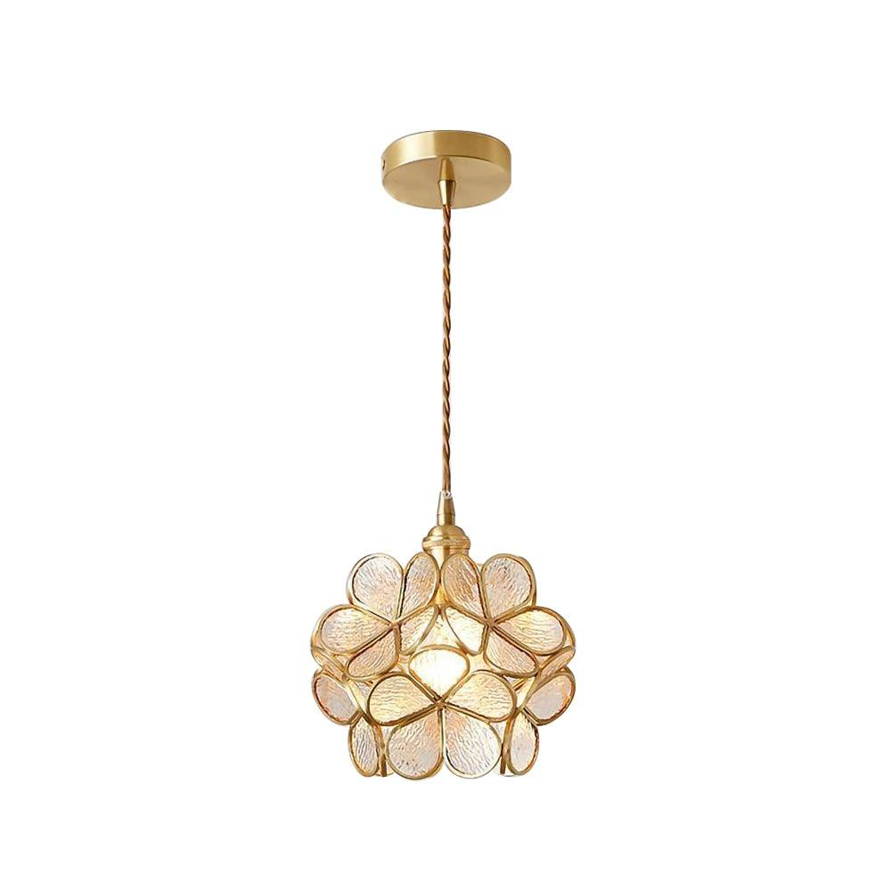 Classic Glass Pendant Lighting Fixture 1-Light