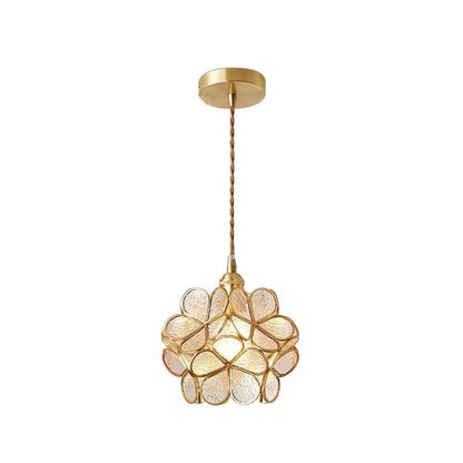 Classic Glass Pendant Lighting Fixture 1-Light